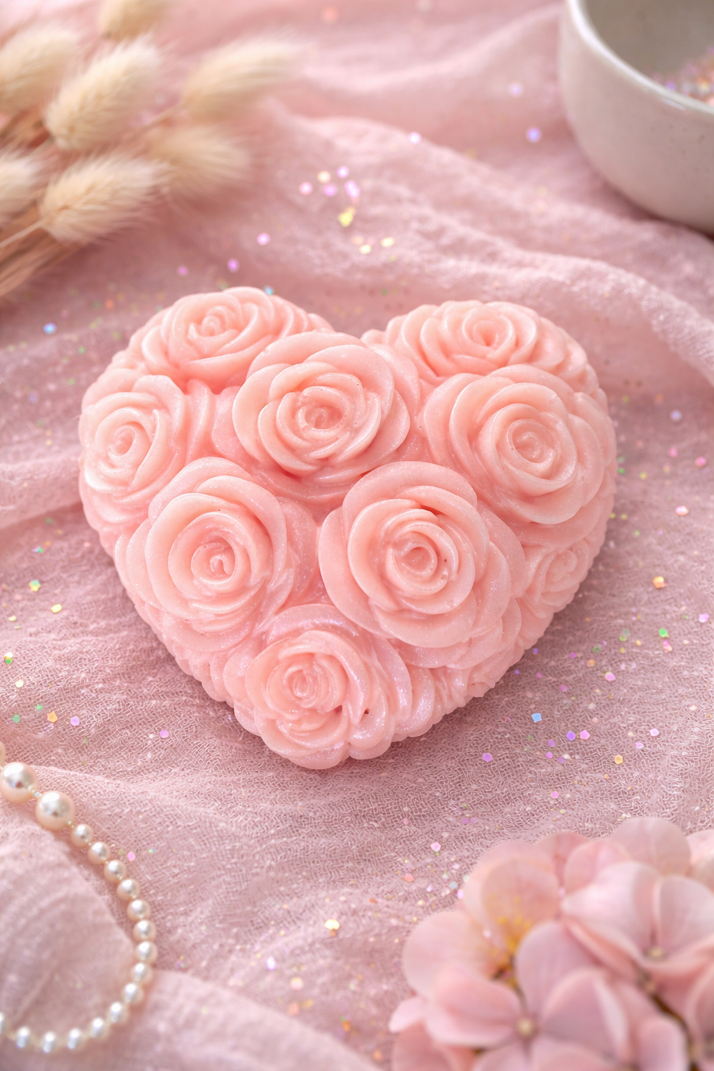 Sweetness and fruity rose heart wax melt ❤️🌹
