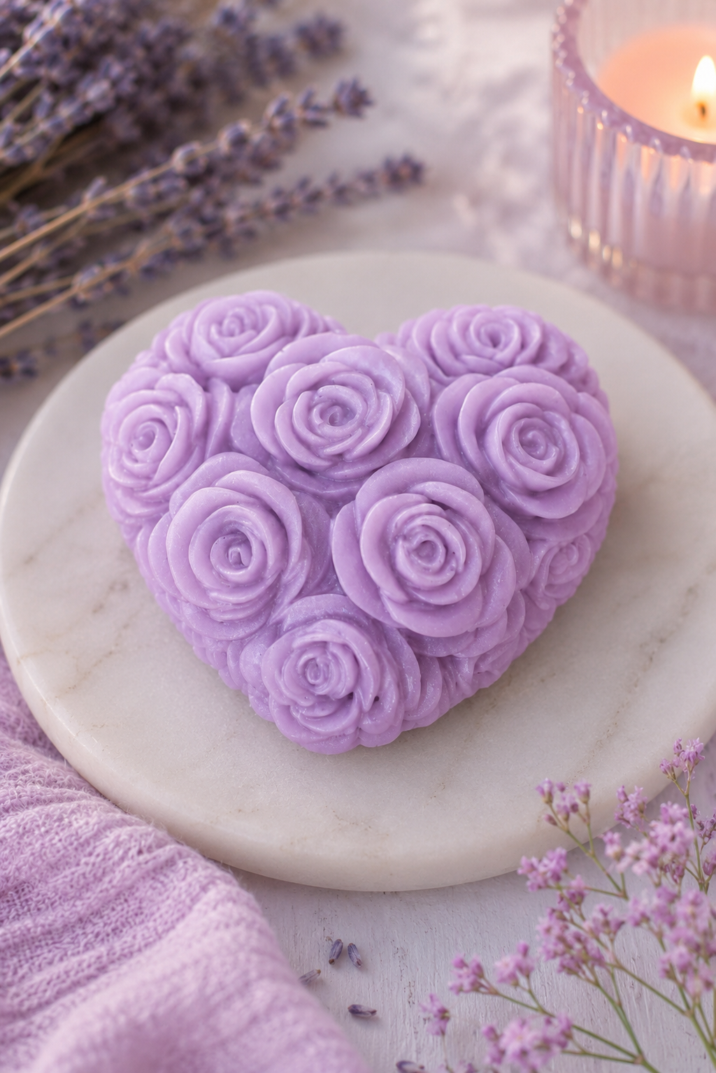 Perfume scented rose heart wax melt 🌹❤️